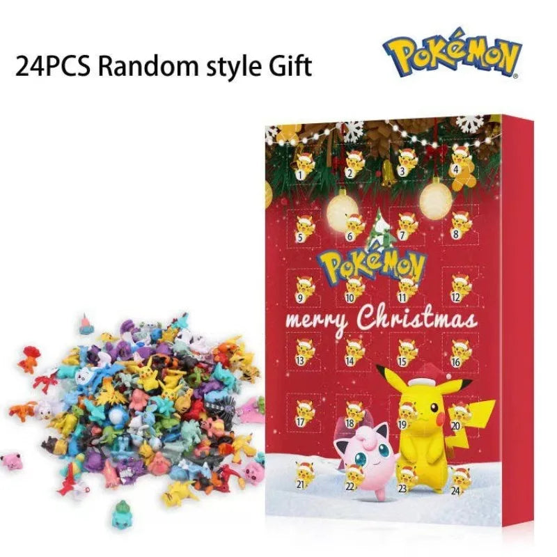 Bandai Calendrier de l’Avent Pokémon 24pcs – Figurines Pikachu & Amis