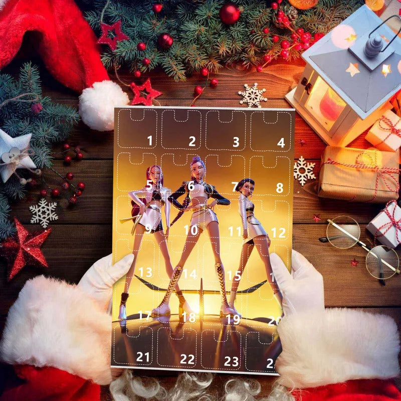 Calendrier de l’Avent Kpop Demon Hunters avec Figurines Acryliques
