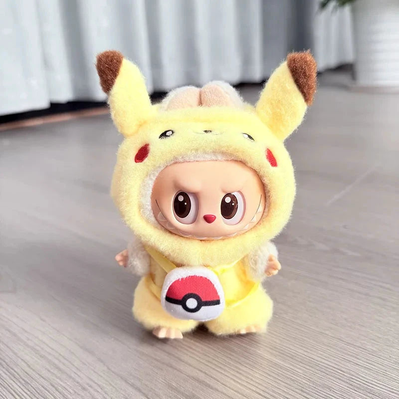 Labubu Ensemble Costume Quatre Styles Pikachu Échelle 1 sur 12