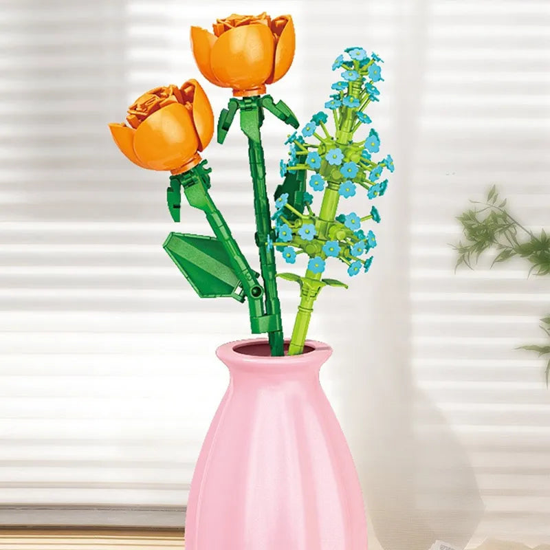 Calendrier De L’Avent 2025 Fleurs À Construire En Blocs Édition Limitée Pour Adultes Et Enfants by Mon Labubu