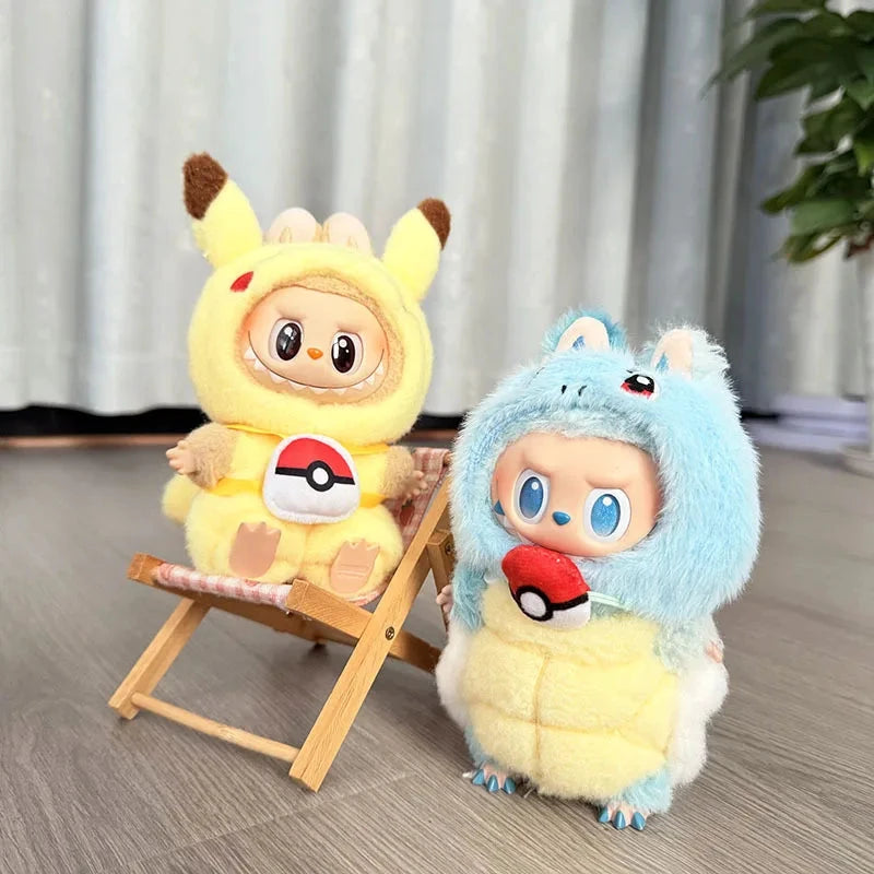 Labubu Ensemble Costume Quatre Styles Pikachu Échelle 1 sur 12