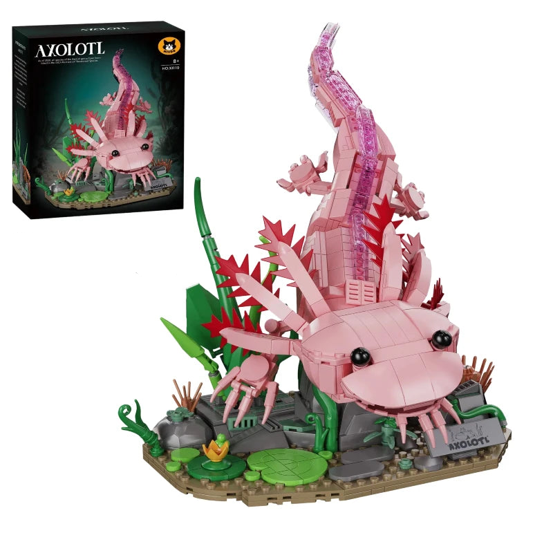 Mon Bubu Kawaii Blocs de construction Axolotl ABS 998 pièces compatible Lego modèle à assembler décoration…