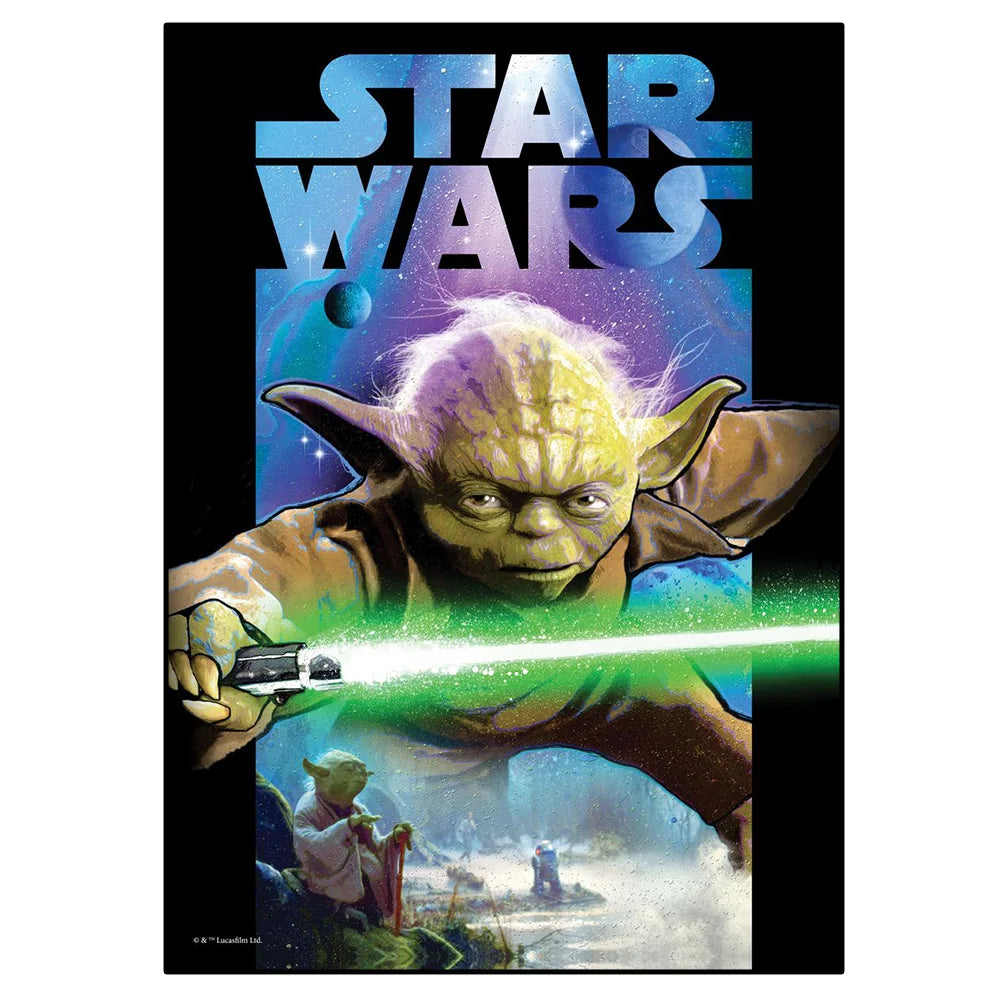 MINISO Poster Star Wars – Toile HD Dark Vador & Yoda, Sans Cadre