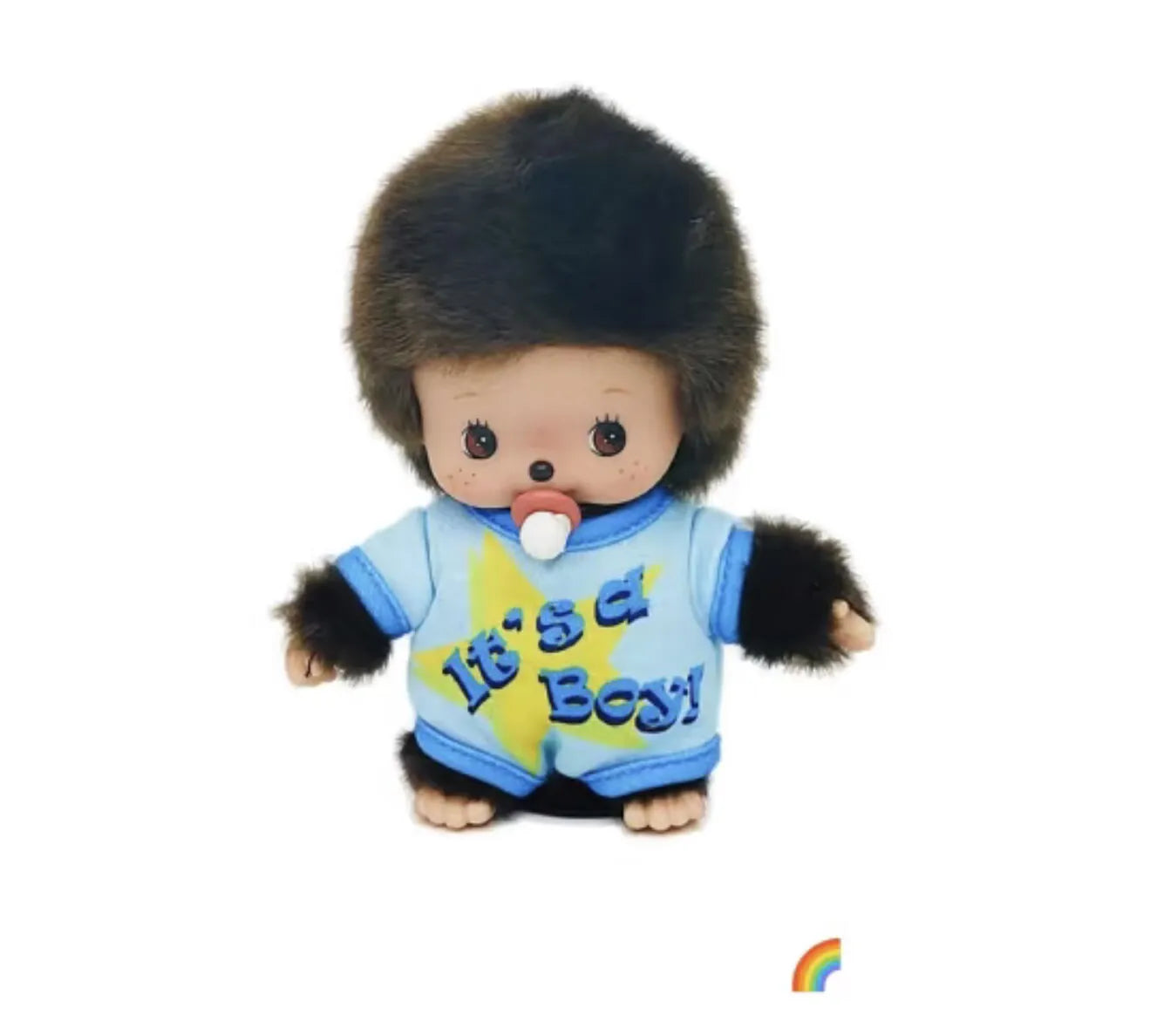 New Original Monchhichi Baby Boy Girl Baby Backpack Pendant Wearing A Onesie Model Kawaii Doll Monchhichi Key Chain Gift Toys