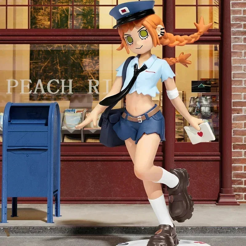 POP MART – boîte aveugle série Peach Riot Rush Hour, jouets, figurine d'action Anime Kawaii, décoration de bureau…