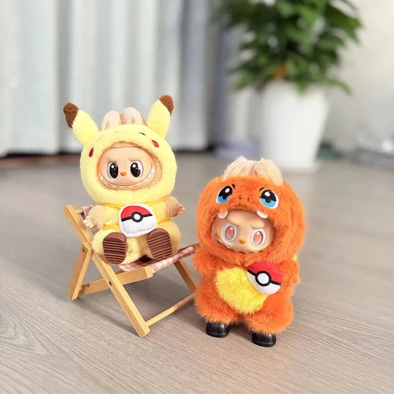 Labubu Ensemble Costume Quatre Styles Pikachu Échelle 1 sur 12