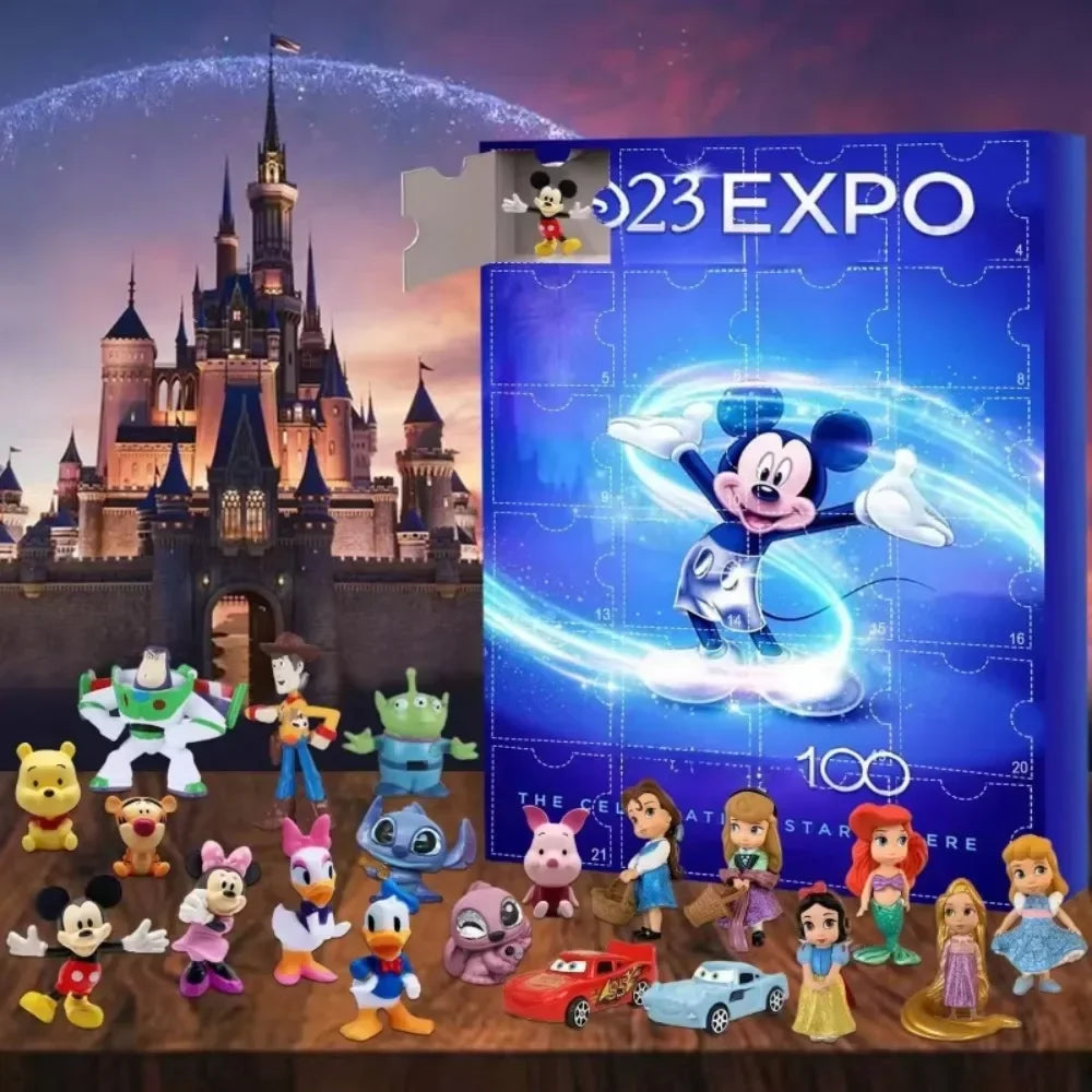 MINISO Calendrier de l’Avent Stitch – 24 Figurines Cartoon Surprise, Édition Noël