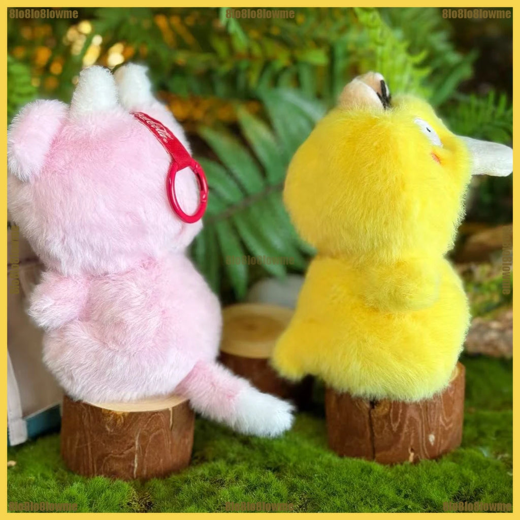 Kawaii Labubu Poupée Peluche Tenue Avec Sac À Dos Psycanard Slowpoke Charmander