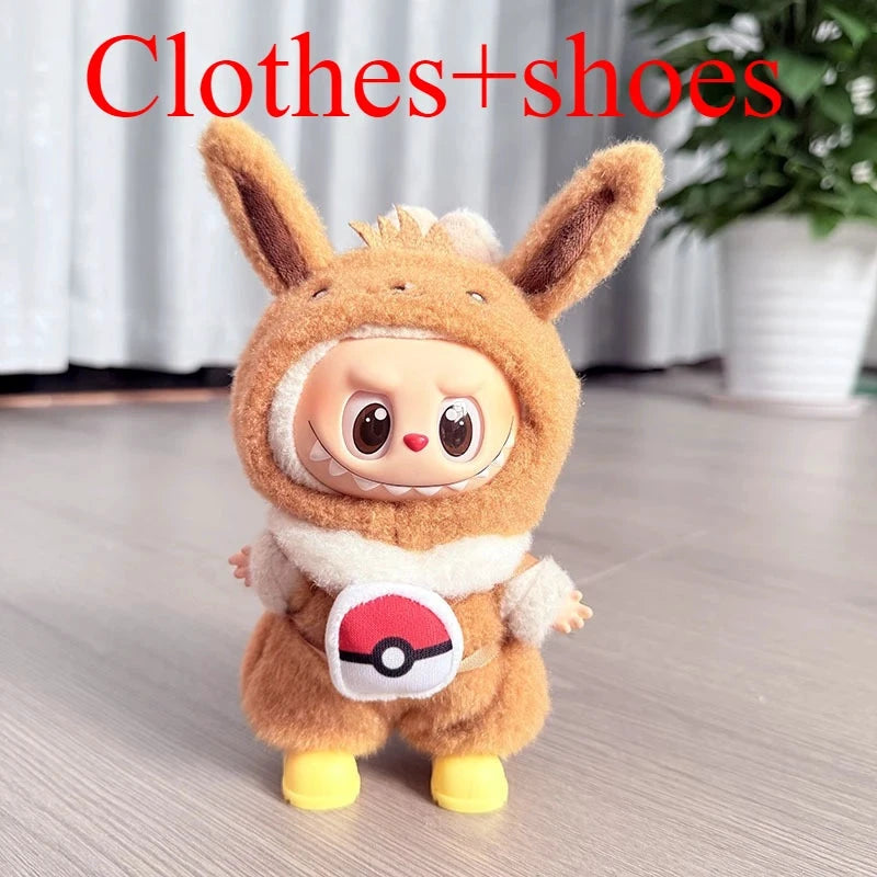 Labubu Ensemble Costume Quatre Styles Pikachu Échelle 1 sur 12