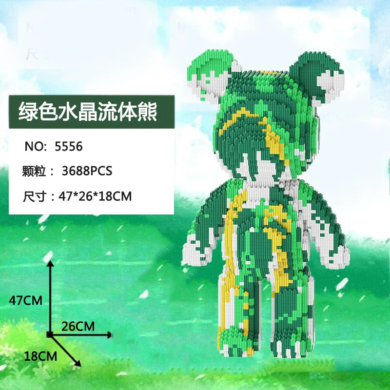 Bearbrick Teddy Géant En Briques Design Édition Limité by Mon Labubu