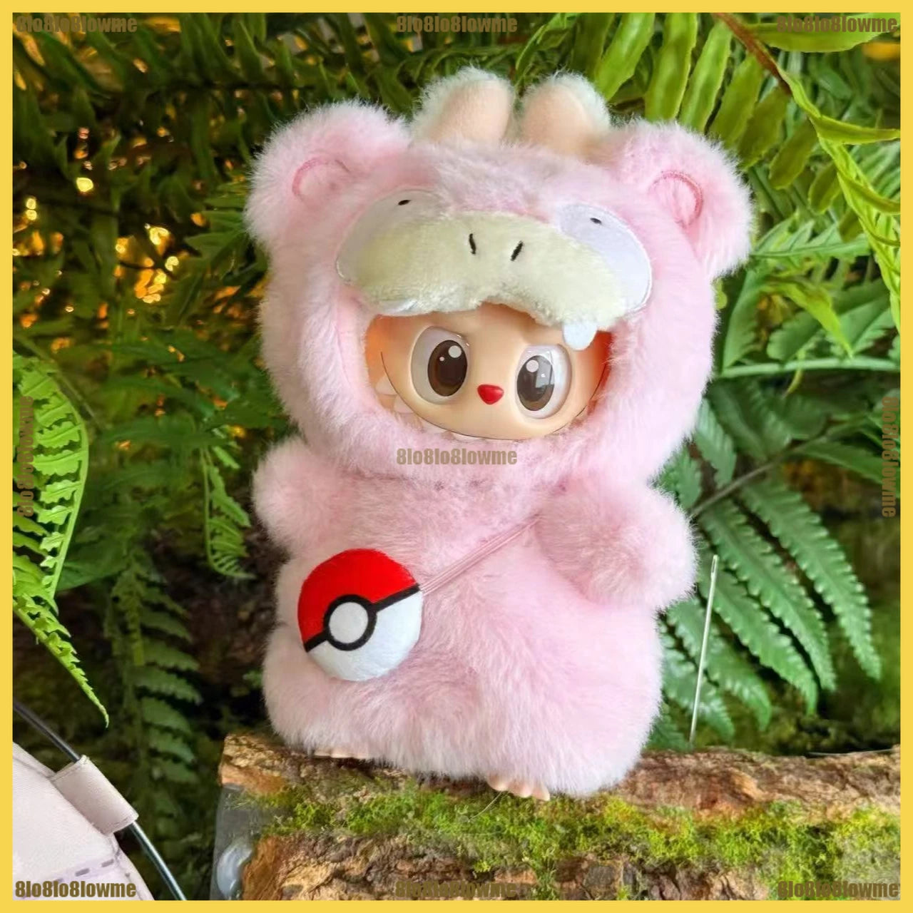 Kawaii Labubu Poupée Peluche Tenue Avec Sac À Dos Psycanard Slowpoke Charmander