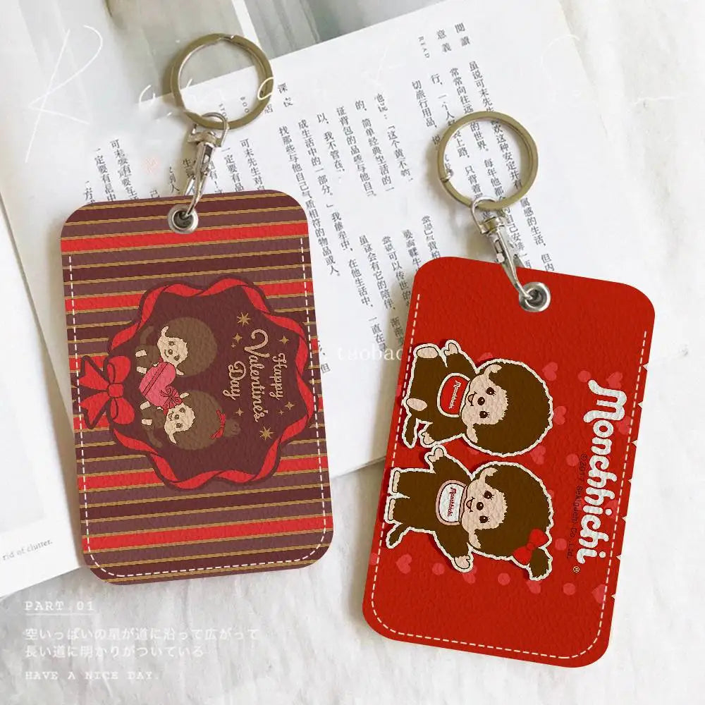 Monchhichi Porte-cartes avec Porte-clés