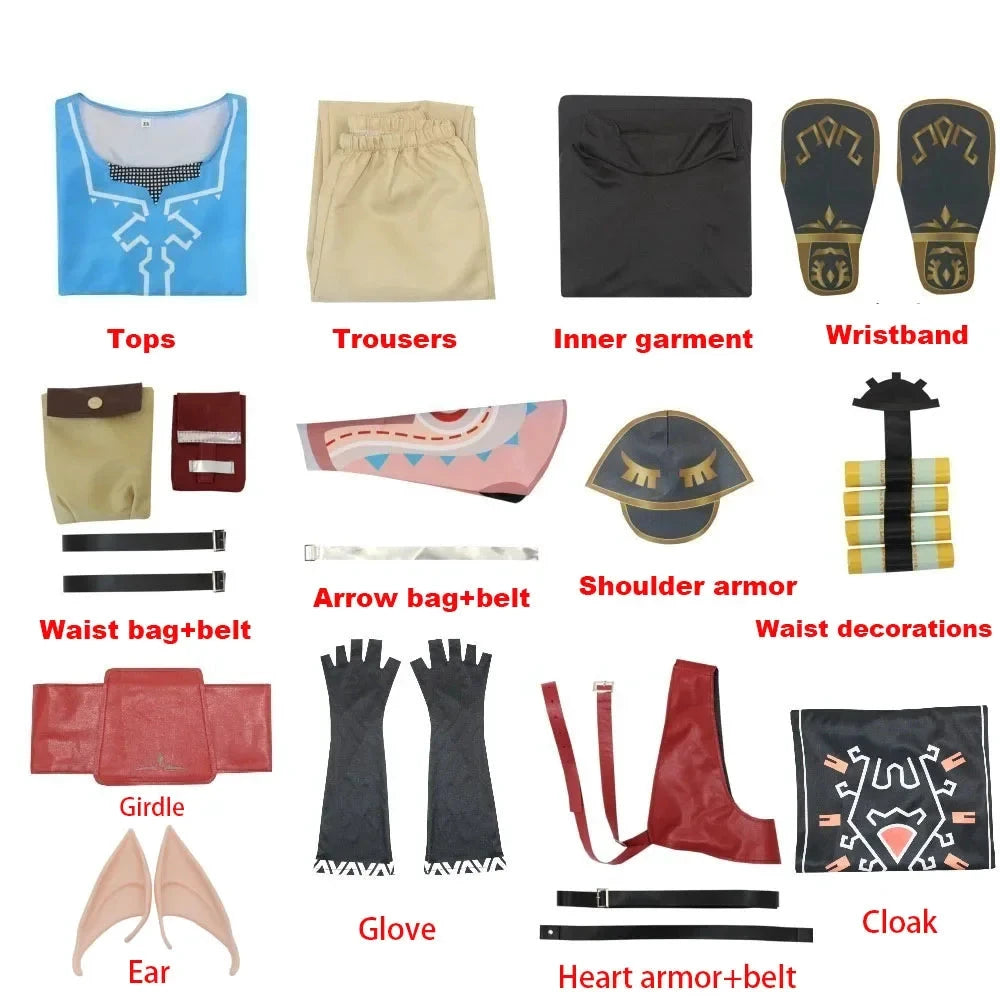 Costume cosplay Link – Ensemble animé adulte