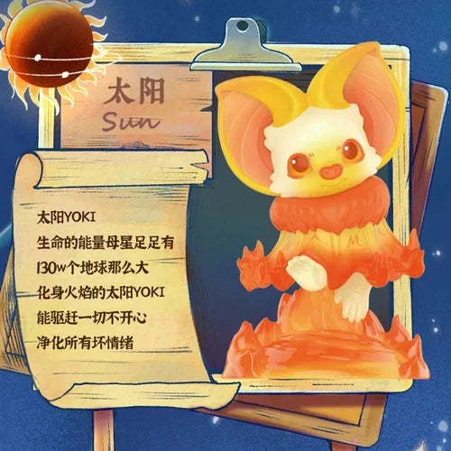 Pop Mart YOKI My Little Planets Blind Box figurine PVC 8cm art toy kawaii série planètes hidden style