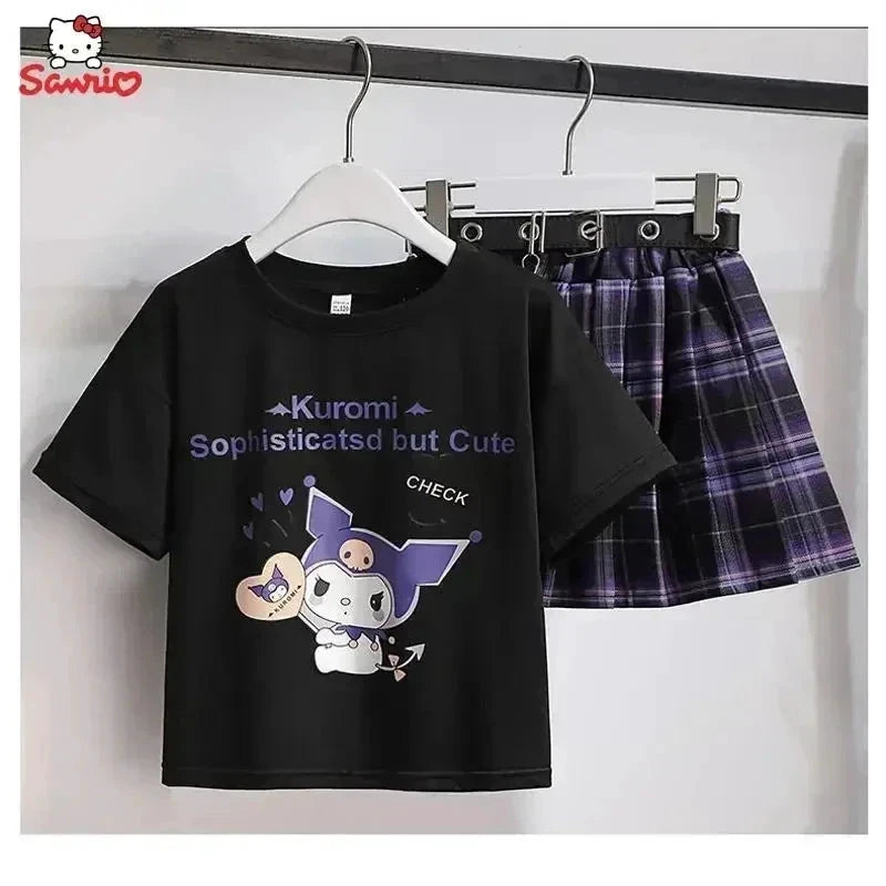 Kuromi – T-shirt and skirt set