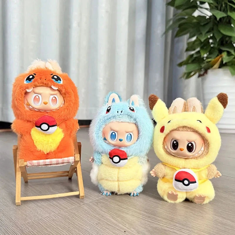 Labubu Ensemble Costume Quatre Styles Pikachu Échelle 1 sur 12