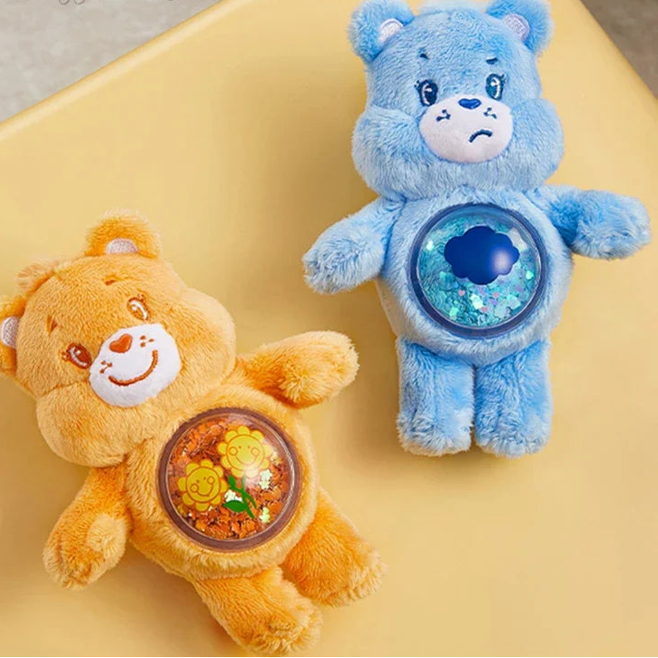 Pop Mart – Care Bears Série de Vie Confortable – Blind Box Pendentif Peluche de Sable Fluide