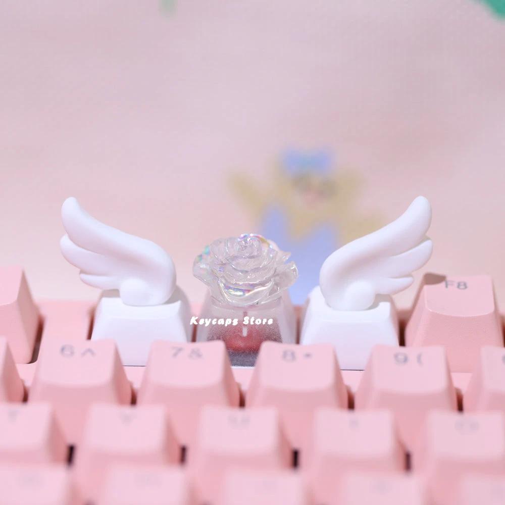 3D wing keycaps for mechanical keyboards
