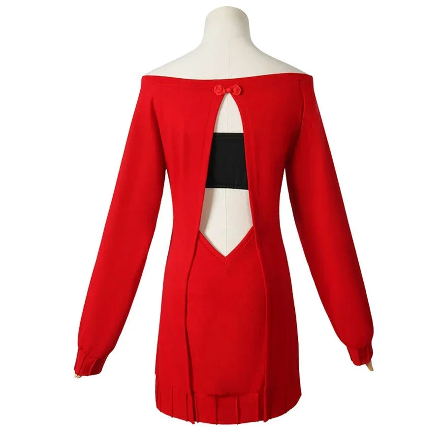 Costume Cosplay Yor Forger – Spy x Family – Robe Rouge