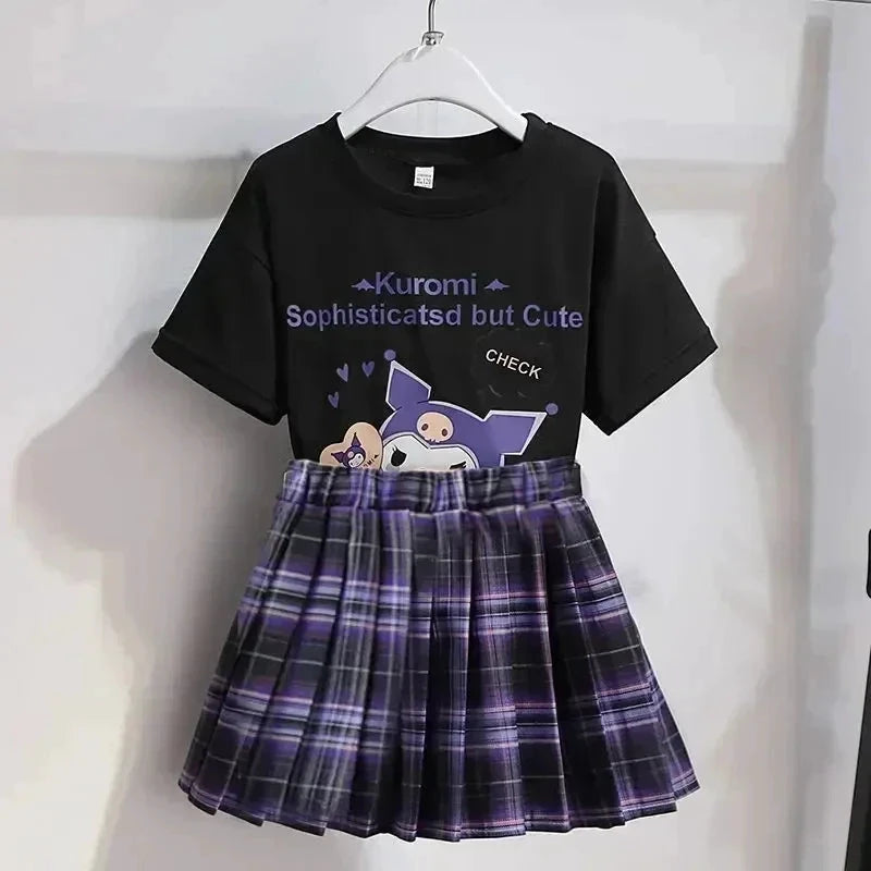 Kuromi – T-shirt and skirt set