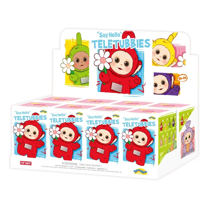 Pop Mart Teletubbies Say Hello Pendentif Blind Box PVC Figurine Kawaii Collector