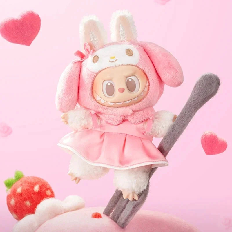 POP MART Porte-clé Peluche Labubu Hello Kitty - Sanrio Characters Series