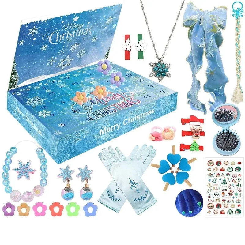 Calendrier de l’Avent Princesse & Bijoux – Coffret Cadeau de Noël Enfant