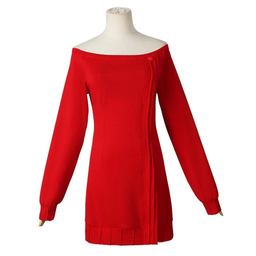 Costume Cosplay Yor Forger – Spy x Family – Robe Rouge