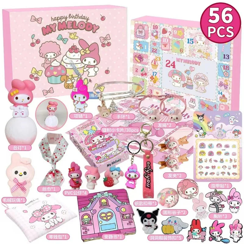 MINISO Hello Kitty Kuromi Calendrier de l’Avent Anime 24 Jours
