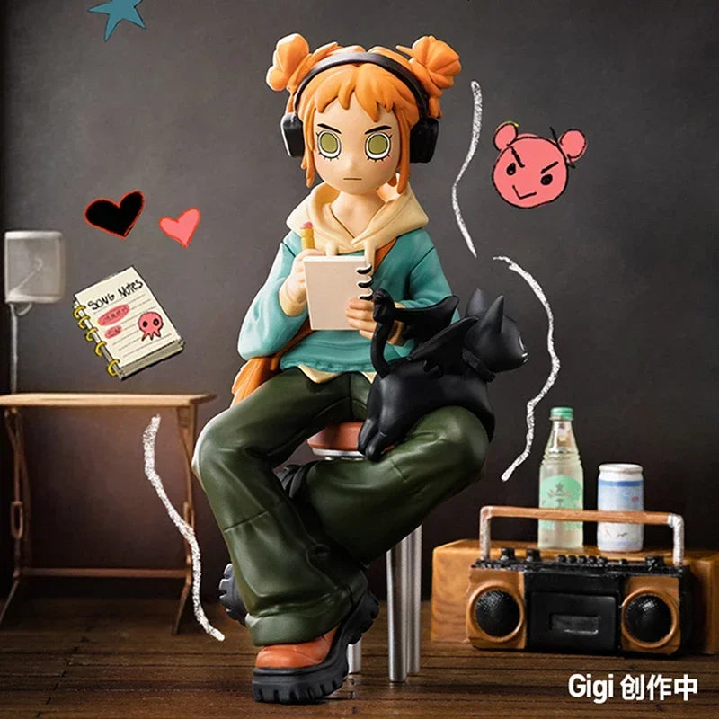 POP MART – boîte aveugle de la série Peach Riot Rise Up, jouets, figurine d'action Anime Kawaii, boîte mystère…