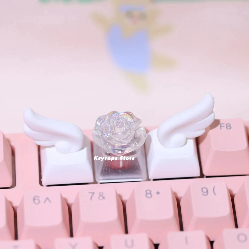 3D wing keycaps for mechanical keyboards