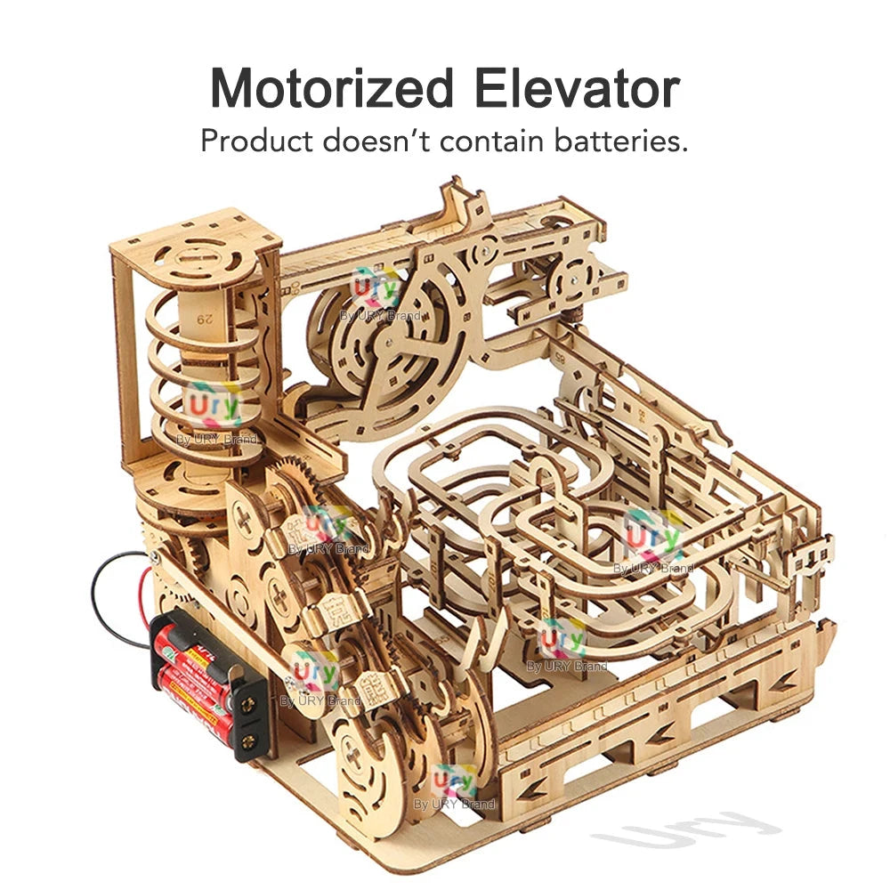 Ury Puzzle 3D En Bois Édition Limitée Piste Catapulte Électrique En Marbre Labyrinthe Scientifique by Mon Labubu
