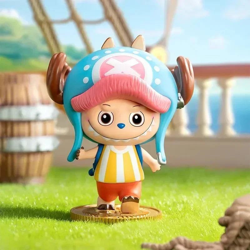 POP MART THE MONSTERS X une pièce série boîte aveugle jouets Kawaii Anime figurine Surprise boîte mystère poupées filles cadeau