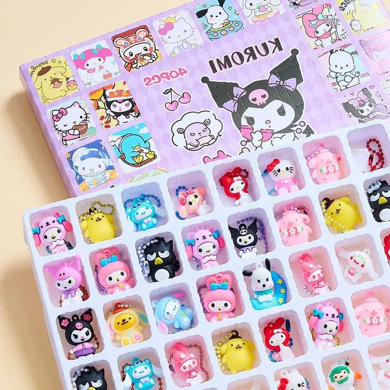 Coffret Sanrio Surprise 40pcs – Figurines Hello Kitty, Kuromi, Melody