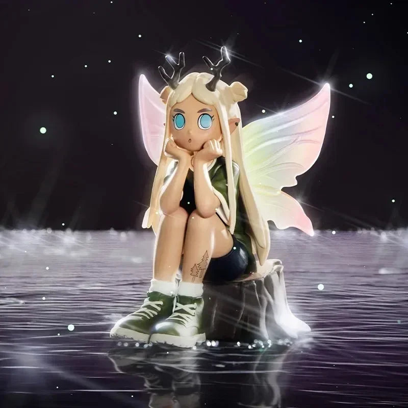 Pop Mart pêche émeute Punk fée série boîte aveugle jouets Kawaii Anime figurine Surprise véritable Original boîte…