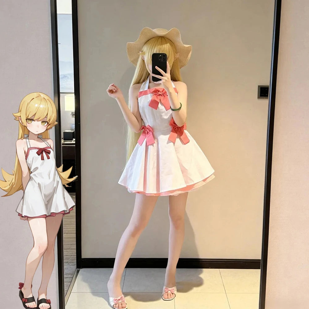 Oshino Shinobu Cosplay – Robe Costume Femme
