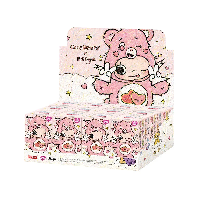 POPMART CareBears x Zsiga series blind box guess bag desk decoration cute model gift girl blind bag toys anime figure