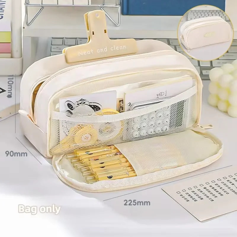 Trousse Scolaire Kawaii Grande Capacité Multi-Poches