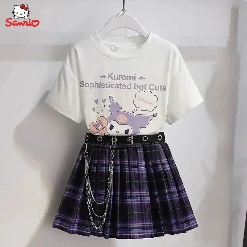 Kuromi – T-shirt and skirt set