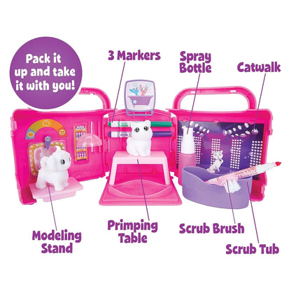 Crayola Washimals Beauty Salon Mallette Collection Avec Animaux À Colorier Édition Limitée Prestige by Crayola