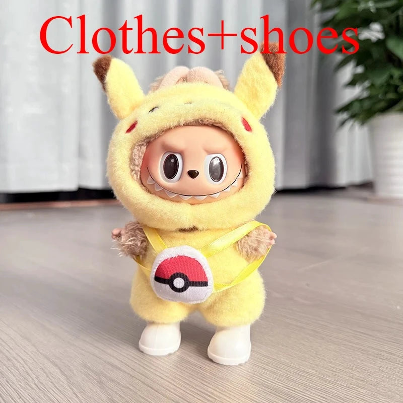 Labubu Ensemble Costume Quatre Styles Pikachu Échelle 1 sur 12
