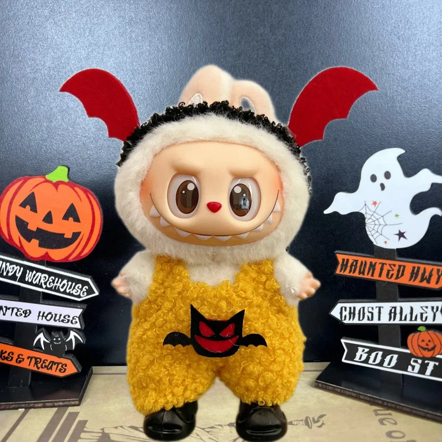 Labubu Vêtements de Poupée 15-17 cm Chapeau Noël Écharpe