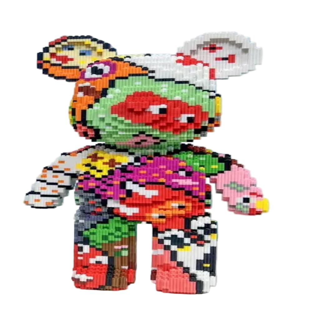 Figurine Teddy en Briques Compatible – Environ 30 cm