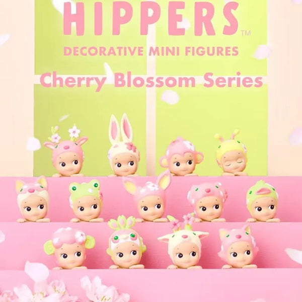 Sonny Angel Blind Box Hippers Figurines décoratives miniatures Série Fleur de cerisier Poupées Figurines d'anime…