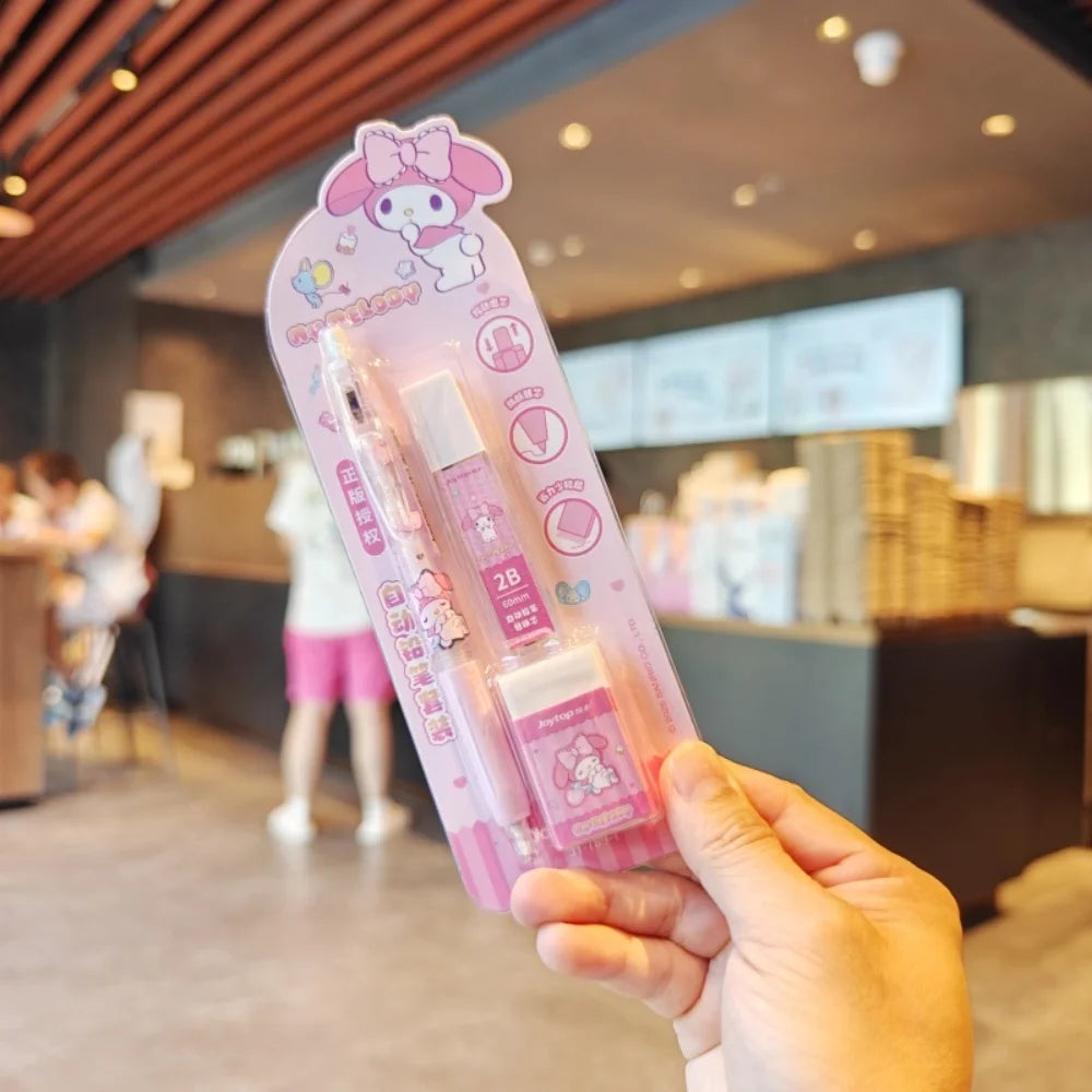 Stylo Mécanique Kuromi Melody – Set Papeterie Kawaii