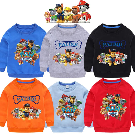 Sweat-shirt à capuche pour Sport, mignon, Paw Patrol, décontracté, dessin animé Paw Patrol, Patchwork, pull, automne, vêtements de Sport, cadeaux d'anniversaire, 2024