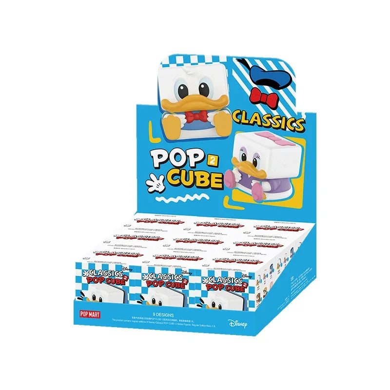 Pop Mart Disney Classique Pop Cube 2 figurine PVC blind box collectionneur - Donald Daisy Marie Mufasa Pinocchio