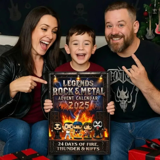 Calendrier de l’Avent Rock Metal 2025 Figurines Icônes Musique Acryliques