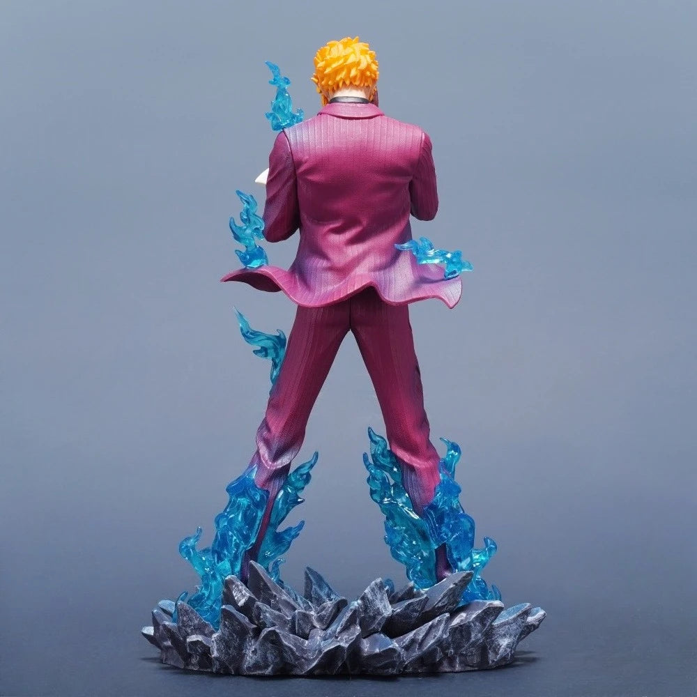 Figurine une pièce de dessin animé Sanji, 25cm/9,84 pouces, Statue en Pvc, ornement de bureau, Collection, modèle de jouets, cadeaux