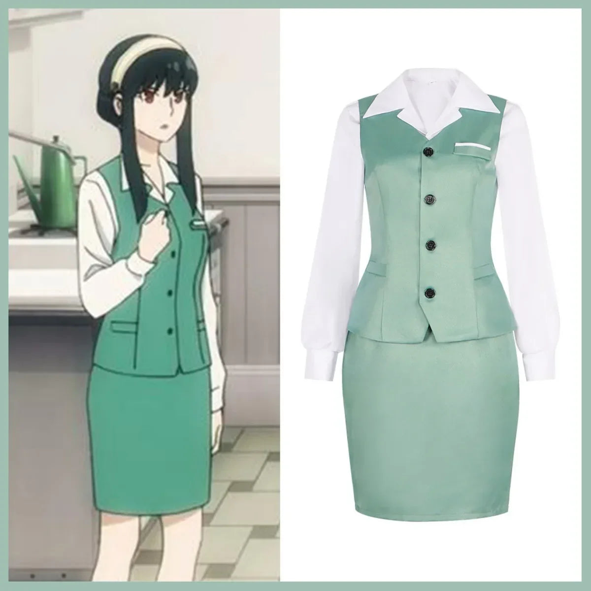 Costume Cosplay Yor Forger – SPY×FAMILY – Tenue et Perruque